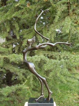 bronze factory metal craft abstract bronze garden sculpture for sale