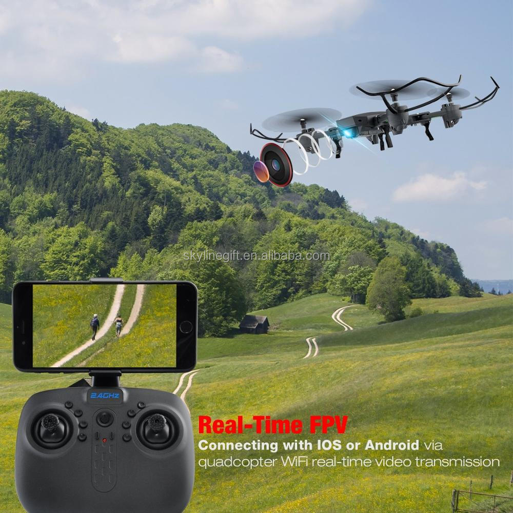 Wifi FPV Quadcopter Drone 8807W Foldable Selfie Mini Heli copter with 0.3MP HD Camera Height Hold Mode VS XS809W Dron