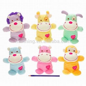 15cm lovely baby toys yellow cow shape plush toys