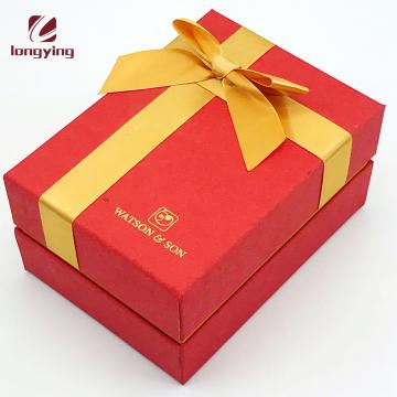 Modern cheap business gift boxes wholesale,paper business gift box with bowknot