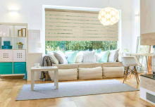 Plain Breathable Roller Blind Gauze Zebra Curtain