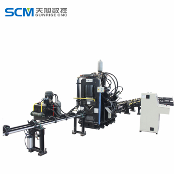 cnc marking Angle punching machine with shearing function