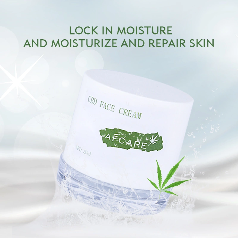 Private Label High Quality Healing Cream Skin Care Organic Hemp Cbd Cream for Face Hydrating Anti Wrinkle