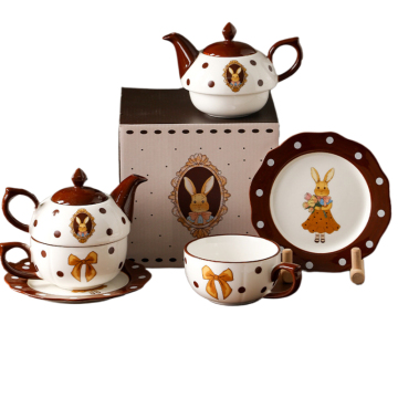 Vintage British Style Peter Rabbit Exquisite Tea Set for Easter Parties and Gifts