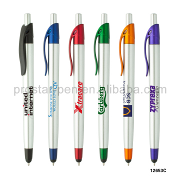 advert custom logo plastic stylus pen touch pen
