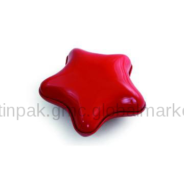 Red star shape sugur box,wedding gift boxes