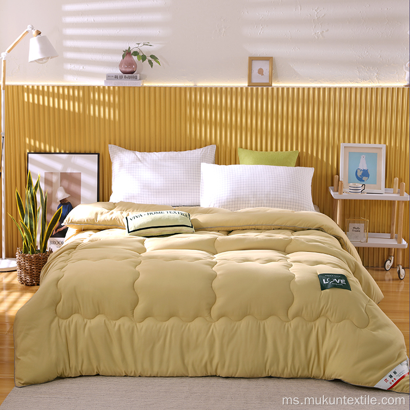 Quilted Comforter Plush Microfiber Isi Mesin Boleh Basuh