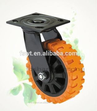 Solid Caster Wheel Polyurethane 150mm Swivel Caster Wheel