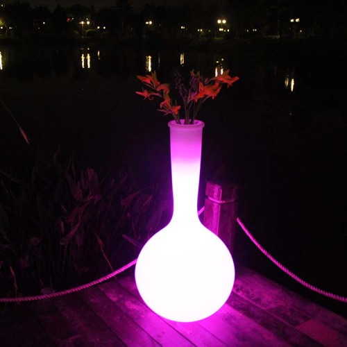 Plastic Led Flower Pots Light Up Pots