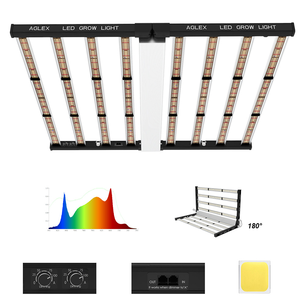 2 kanały podwójne przełączniki 1000W LED rosną światło