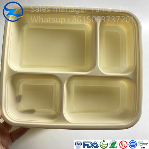 100% biodegradable PLA thermoplastic food container