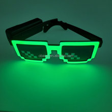 Neon Mosaic Glasses - Glowing LED Sunglasses for Party Lighting