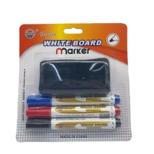 Snow Whiteboard Markers with Eraser - 3+1 Card Erase Artline