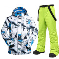 Male money printing fabrics ski suit
