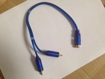 high grade good speed gold plug clear car audio accessories rca cable