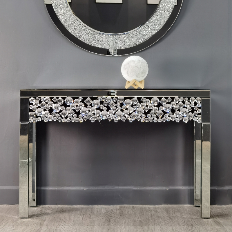 mirrored console table