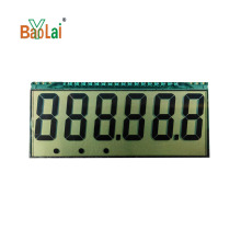 5 Inch 6-Digit Monochrome Transparent Segment LED Display for Electronic Scales