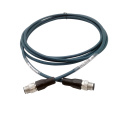 Shielded D-Code Straight M12 Male Cat.5e Cable