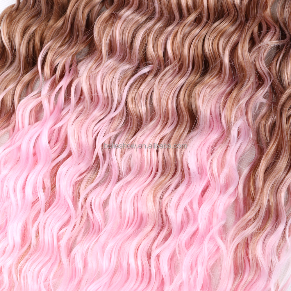 Hot sell Hair 30Inch 100G  synthetic deep wave twist hair extension wavy deep curly braids crochet hair deep twist