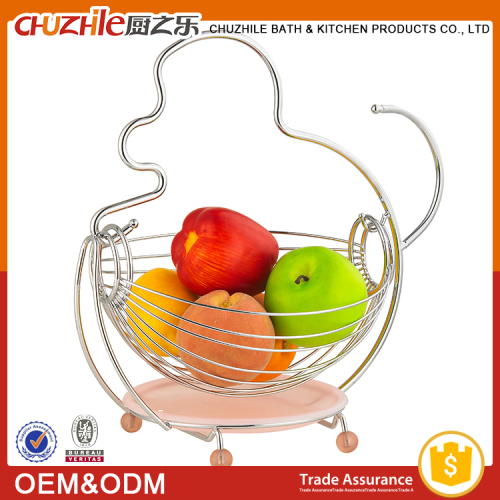 Monkey Shape Metal Storage Fruit Basket