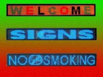 16*160 Bicolor Electronic Led Moving Message Signs Display Electronic Traffic Signs