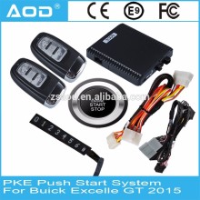 Original remote start push start car alarm security system with best push button for Buick Excelle GT 2015