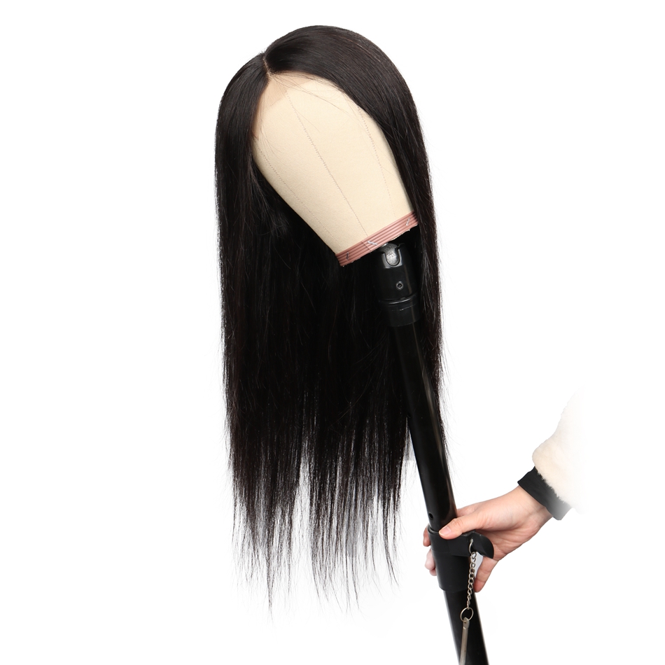 Annione 30 Inch 32Inch Indian Virgin Human Hair Wigs, Brazilian Peruvian Body Wave 4X4 5X5 Cuticle Aligned Lace Closure Wig