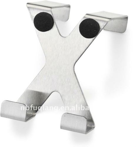 X design stainless steel hooks, over door hook, hangers, desk hooks