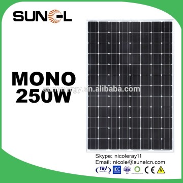 250W monocrystalline silicon solar modules