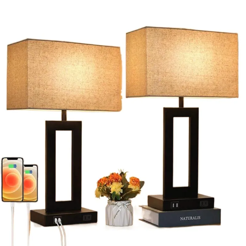 Stylish White LED Desk Lamp for Modern Bedroom Elegance
