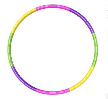 Folding fitness weighted hula hoop