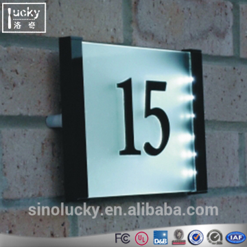 Acrylic Modern Door Numbering Wall Mount House Number room sign