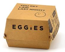 disposable recycled custom design burger box