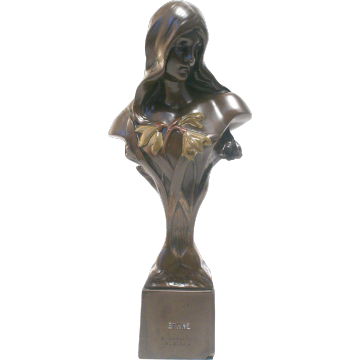 Beautiful Warrior Maidens of Casting Bronze Valkyrie Bust