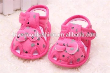 Wholesale Pink Pure Cotton Baby Girl Sandal Shoes