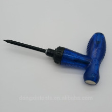 There-way Ratchet screwdriver capable of striking