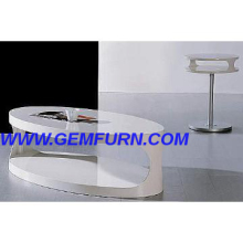 high gloss end table