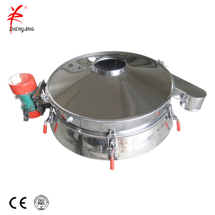 Central discharge check compact vibrating screening sieving