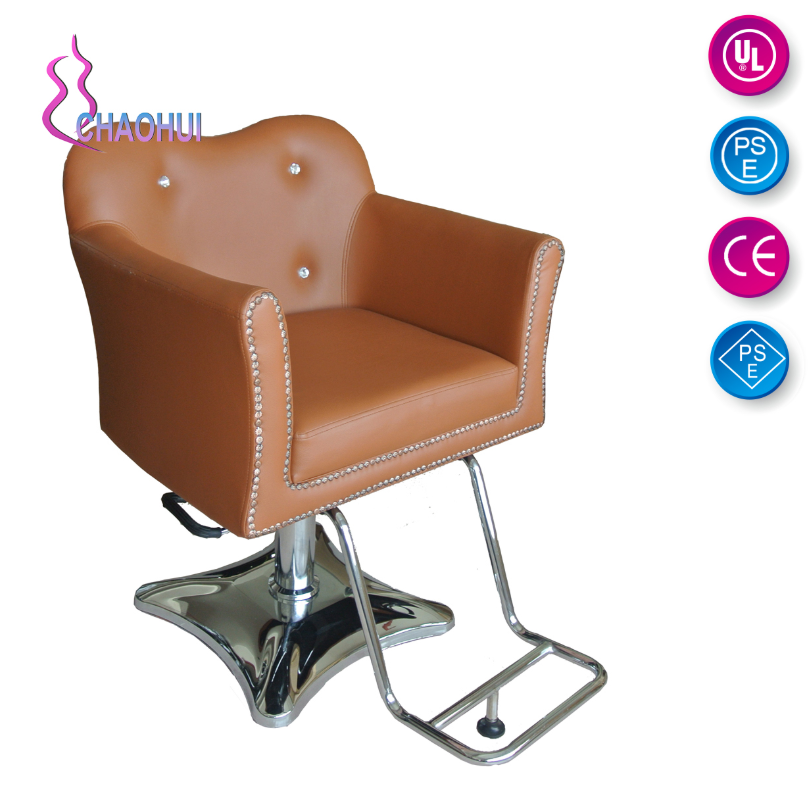 كرسي الحلاق الهيدروليكي مع تصميم سطح جلدي