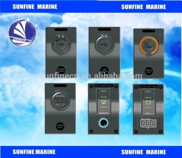 Waterproof small automotive switch panels & DC Voltmeter socket switch panels