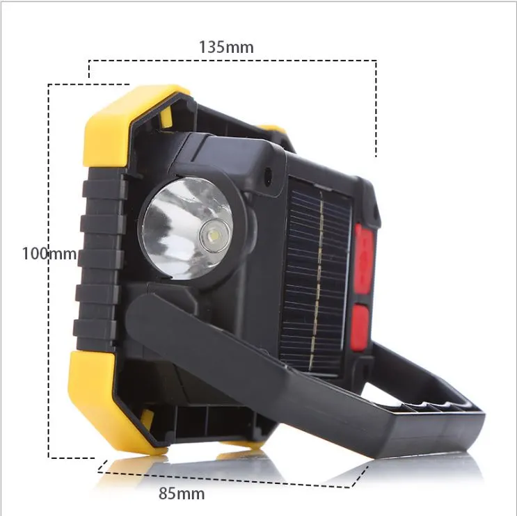 COB Work Light Battery Portable Waterproof LED Flood Lights for Outdoor Camping Hiking Emergency Car Repairing and Job Site Lighting