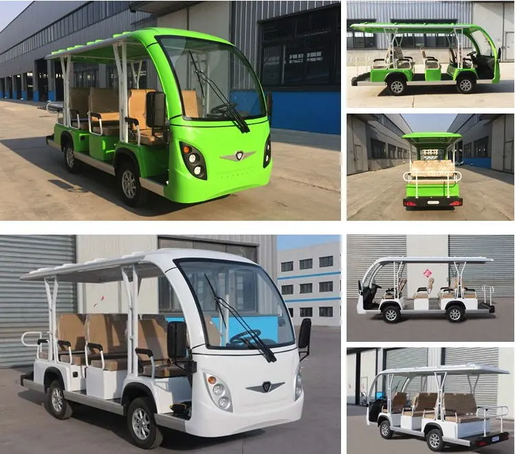 Ce Approved Battery Powered Classic Shuttle Electric Sightseeing Tourist Vehicle for Resort