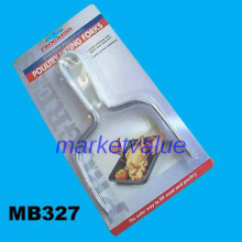 2PCS CHROME CHICKEN FORKS  ( TURKEY FORK)