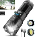 High-Powered LED Flashlight with White Laser Beam