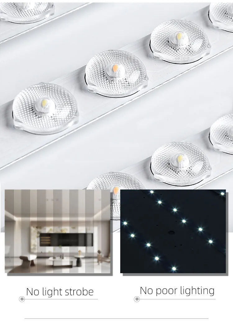 Modern Intelligent, LED Round, Crystal Style, Ultra-Thin Ceiling Light