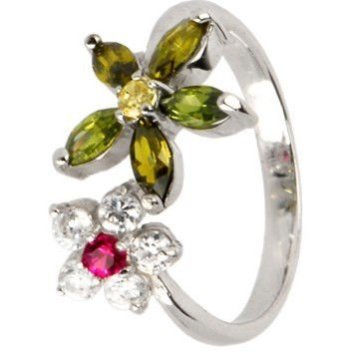 925 Sterling Silver FLOWER PETALS Body Toe Ring Piercing Jewelry