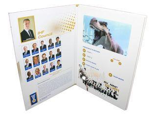 Electronic multimedia LCD Video Brochure , automatic video