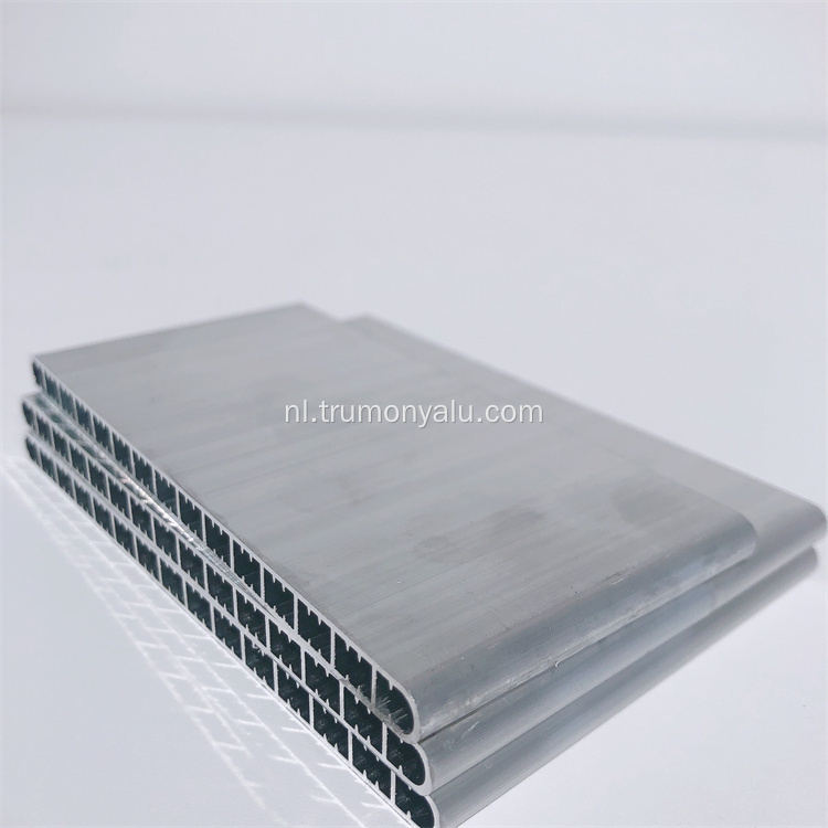 Platte aluminium condensorbuis met meerdere poorten