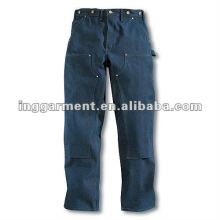 Men's Washed-Denim Work Dungaree