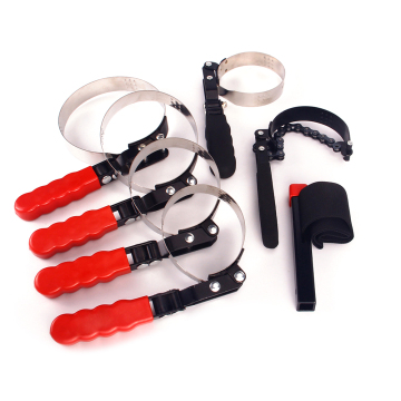Belt Wrench Oil Filter Puller Strap Spanner Chain Tool
